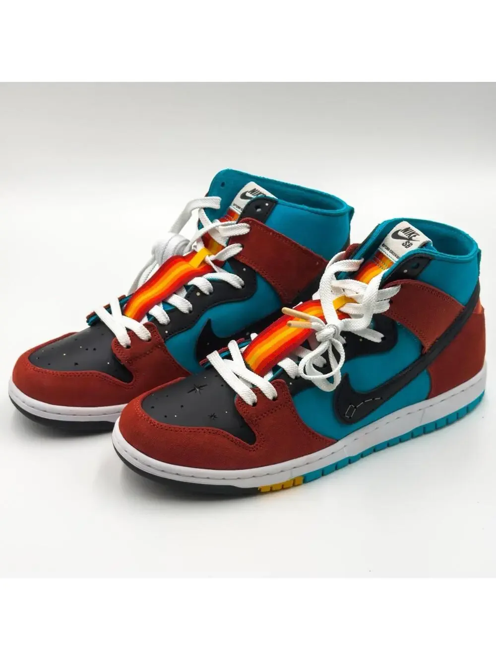 Nike‎ SB Dunk High Decon QS Di’orr Greenwood Turquoise Blue Skater Men Size 11.5